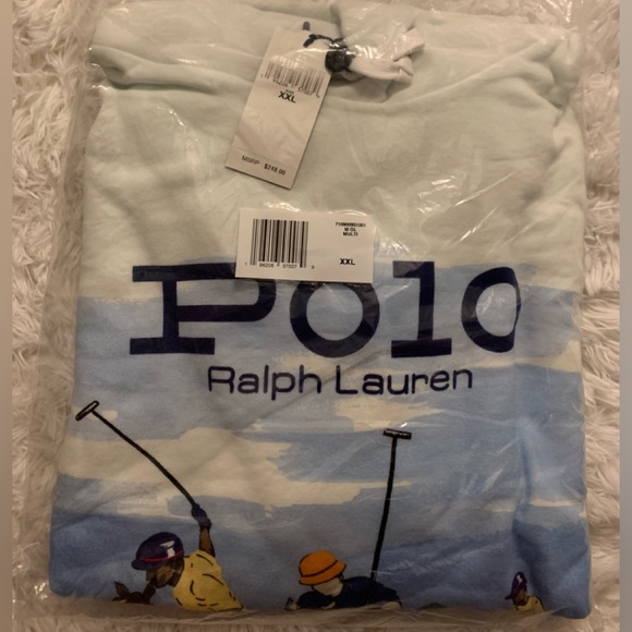 Last one! Polo Ralph Lauren Scenic Polo Match Hooded Sweatshirt Hoodie - Picture 2 of 5